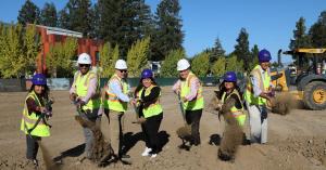  SJCC VP Business and Workforce Development Maniphone Dickerson, JGM VP Ryan Gales, SJECCD Chancellor Raul Rodriguez, ASG Rep. Valeria Herrera Vasquez, SJCC President Dr. Rowena M. Tomaneng, VP Admin. Affairs Chris Hawken