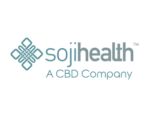 Soji Health Logo includes a Celtic knot and writing in green.