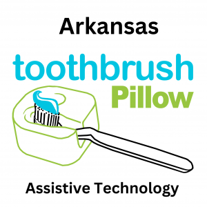 Arkansas Toothbrush Pillow logo