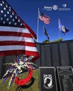 The travelling Viet Nam Memorial Wall exhibit at Field of Honor®