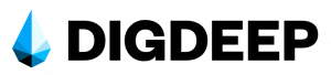 This is a logo for DigDeep, a nonprofit working to ensure that all Americans have access to safe and reliable water and wastewater services at home.