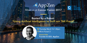 AppZen CEO Anant Kale Presenting AI for the Enterprise at Concur Fusion 2017
