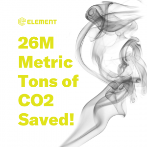 26 Million Tons of Estimated CO2 Saved