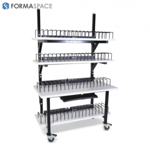 laptop tablet storage cart