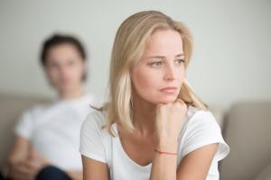 Woman afraid of intimacy