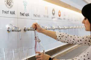 The restaurant offers 60 wines by the glass, nearly 40 wines on tap – more than any other restaurant in the country.