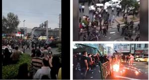 Despite the deployment of a large number of security forces from the Revolutionary Guards (IRGC), paramilitary Basij units, plainclothes agents, and the Ministry of Intelligence and Security (MOIS). Protesters chanted “Death to Khamenei” in Sanandaj city.