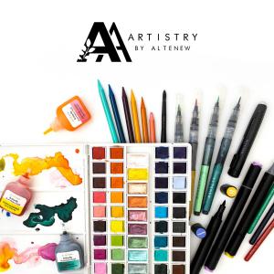 Artistry by Altenew offers a wide selection of art products - from watercolor pans to alcohol markers.
