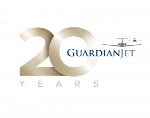 Guardian Jet 20-year logo