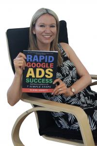 PPC Consultant Claire Jarrett with book