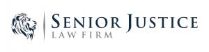 Senior Justice Law Firm's logo is a lion