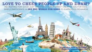 Live in LA Love to Draw and Cruise for Good, the sweetest creative contest for elementary school children launches #usetalentforgood #recruitingforgood www.RecruitingforGood.com