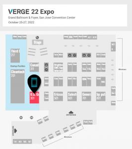 VERGE 22 trade show floor map