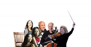  cellist Misha Quint, violinist Lenora Anop, and pianists Adrienne Kim, Dmitry Rachmanov, Beatrice Long and Christina Long (The Long Duo)