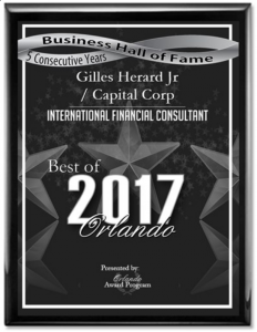 capital corp merchant banking, project financing, gilles herard, gilles herard jr, gilles herard award
