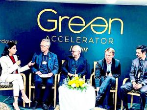 Johan Rockström & Nisaa Jetha at the Green Accelerator at Davos (World Economic Forum)