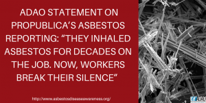 “THEY INHALED ASBESTOS FOR DECADES ON THE JOB. NOW, WORKERS BREAK THEIR SILENCE”