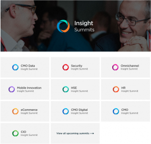 The suite of summits under GDS Insight brands
