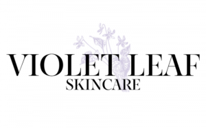 violet leaf skincare logo organic skincare products