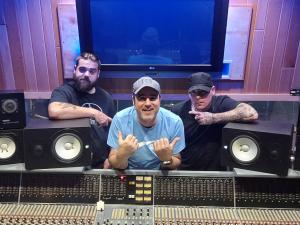 Caesar Reddington, Chuck Alkazian, Drew Lines at Pearl Sound Studio in Detroit Michigan
