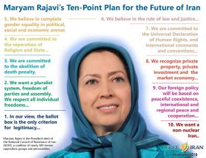 Rajavi’s 10-point plan for Iran’s future, establishes key democratic principles such as secularism, gender equality, and equal protection under the law, and it sets the stage for the Iranian people to take part in their first truly free and fair elections.