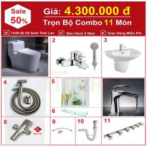 combo thiết bị nhà vệ sinh nhà tắm chính hãng