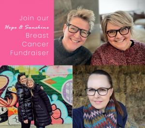 thread and maple, louie & lola yarns and grocery girls raise funds for breast cancer