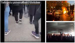 Students in Tehran also held protest rallies on Sunday. At Sharif University, students held protest rallies despite heavy security measures and a recent brutal crackdown on the students. The protesting students were chanting, “Freedom! Freedom! Freedom!”.