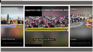 Freedom-loving Iranians and PMOI/MEK supporters are continuing their rallies in support and solidarity with their compatriots throughout Iran while also condemning the mullahs’ regime for their brutal crackdown and human rights violations.