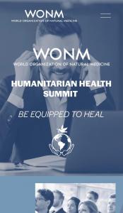 World Organization of Natural Medicine Humanitarian Health Summit 2022 “Be Equipped to Heal”
