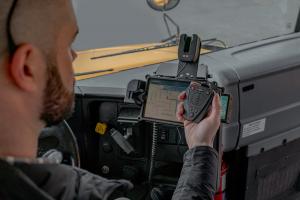 RAM Mounts and AINA Push to Talk Voice Responder