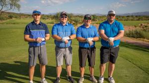 Foursome that won The Rosendin Foundation Golf Tournament