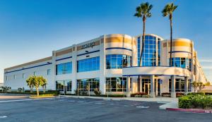 Photo of  the industrial building for commercial lease at 4331 Eucalyptus Avenue in Chino, Calif.