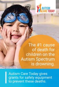 Autism Care Today prevents drowning deaths through grants for safety equipment and swimming lessons