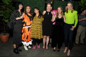 Melissa de la Cruz authors Kitty Curran, Melissa de la Cruz, Mariko Tamaki, Disney Editorial Director Kieran Scott, Jessie Weaver, Jason June (Photo Credit: Jared Siskin, PMC)