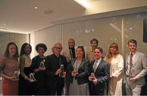 Stars of Design 2022 Winners (L-R), Chiara de Rege, Keita Turner, Courtney McLeod, Axis Mundi, Kervin Brisseaux, Michelle Murphy, Vonnegut Kraft, Robert Ventolo, Nelson Byrd Woltz (Photo Credit: LMG)