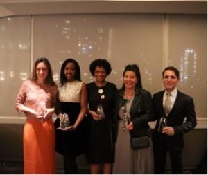 Stars on the Rise 2022 Winners (L-R) Chiara de Rege, Keita Turner,  Courtney McLeod, Michelle Murphy, Robert Ventolo (Photo Credit: LMG)