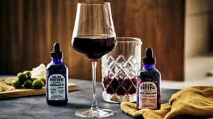 A House Red from All The Bitter is an elegant non-alcoholic wine cocktail