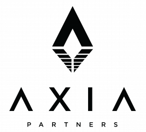 Futuristic logo of ground breaking company  Axia Partners