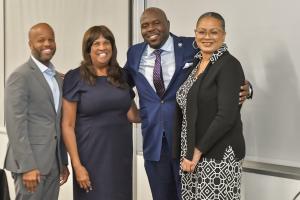 Photo of Mayor Corey Woods, WBC CEO Denise Meridith, Chandler Councilman OD Harris and Casa Grande Director of Communications Latonya Jordan-smith.