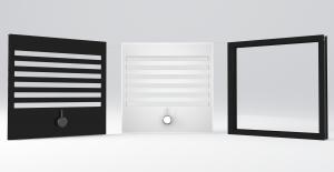 Vision Panel and Privacy Flush Vision Panels for fiberglass and fiberglass reinforced plastic (FRP) aluminum hybrid doors