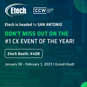 Etech to sponsor and exhibit at Customer Contact Week, San Antonio