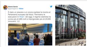 “It was a pleasure and an honor to host the exhibition at the European Parliament entitled ‘Let’s stop executions in Iran.’ To date, the Islamist regime has killed more than 400 civilians and imprisoned more than 20,000 innocent people,” MEP Giana Gancia tweeted.