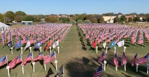 1600 full-sized flags fly on the Field of Honor® in Georgetown TX November 5-12 2022