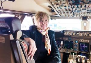 Beti Ward in the Cockpit