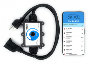 PumpFuse remote pump monitoring system for sump pumps, well pumps, sewer ejector pumps, septic pumps, submersible pumps, water pumps.