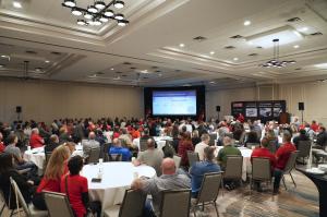 Attendees fill the General Session room at the User Conference for Mitch Skyer's keynote presentation.