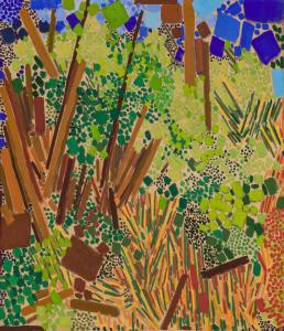 Oil on canvas by Lynne Mapp Drexler (American, 1928-1999), Untitled, 33 ½ inches by 29 inches. Sold for $450,000.