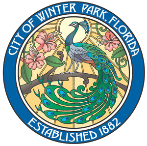 image of winter park florida peacock on logo