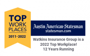 Yellow and blue logo Austin American Statesman Top Workplaces 2011-2022